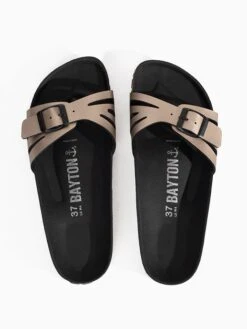 Slippers "Athena" Beige -Gstar Kleding Winkel backsun slippers athena beige 1