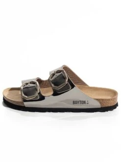 Slippers "Atlas" Grijs/zwart -Gstar Kleding Winkel backsun slippers atlas grijs zwart 2