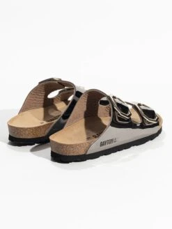 Slippers "Atlas" Grijs/zwart -Gstar Kleding Winkel backsun slippers atlas grijs zwart 4