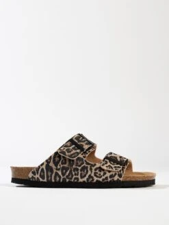 Slippers "Bali" Bruin/zwart -Gstar Kleding Winkel backsun slippers bali bruin zwart 1