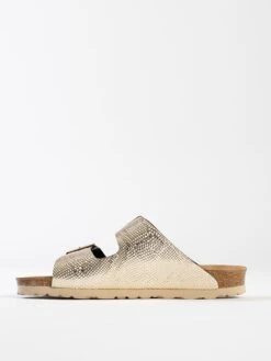Slippers "Bali" Goudkleurig -Gstar Kleding Winkel backsun slippers bali goudkleurig 2