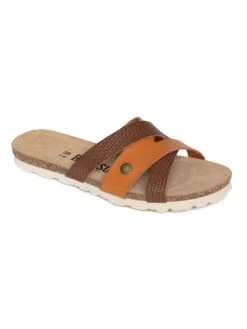 Slippers "Dunin" Bruin -Gstar Kleding Winkel backsun slippers dunin bruin 1