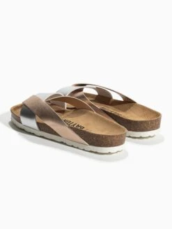 Slippers "Mildura" Zilverkleurig/lichtroze -Gstar Kleding Winkel backsun slippers mildura zilverkleurig lichtroze 3