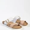 Slippers "Perouse" Lichtroze/wit