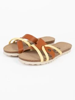 Slippers "Tory" Lichtbruin/geel -Gstar Kleding Winkel backsun slippers tory lichtbruin geel 9