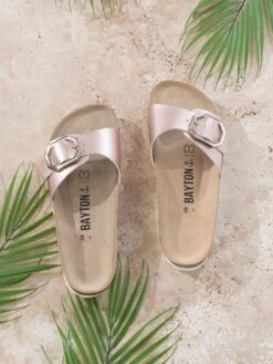 Slippers "Zephyr" Roségoudkleurig 15 Slippers "Zephyr" Roségoudkleurig -Gstar Kleding Winkel backsun slippers zephyr rosegoudkleurig 6