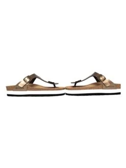 Teenslippers "Alghero" Goudkleurig -Gstar Kleding Winkel backsun teenslippers alghero goudkleurig 2