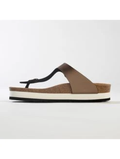 Teenslippers "Alghero" Goudkleurig -Gstar Kleding Winkel backsun teenslippers alghero goudkleurig 3