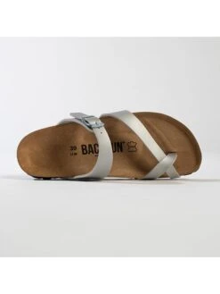 Teenslippers "Barcelone" Zilverkleurig -Gstar Kleding Winkel backsun teenslippers barcelone zilverkleurig 3
