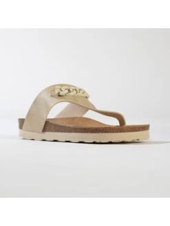 Teenslippers "Carlita" Beige -Gstar Kleding Winkel backsun teenslippers carlita beige 2