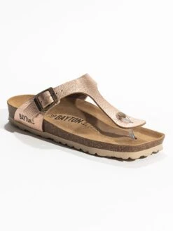 Teenslippers "Cordoba" Goudkleurig -Gstar Kleding Winkel backsun teenslippers cordoba goudkleurig 1