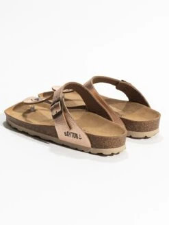 Teenslippers "Cordoba" Goudkleurig -Gstar Kleding Winkel backsun teenslippers cordoba goudkleurig 3
