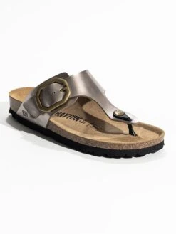 Teenslippers "Mercure" Zilverkleurig -Gstar Kleding Winkel backsun teenslippers mercure zilverkleurig 1