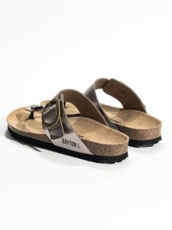 Teenslippers "Mercure" Zilverkleurig -Gstar Kleding Winkel backsun teenslippers mercure zilverkleurig 3
