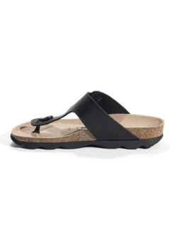 Teenslippers "Mercure" Zwart -Gstar Kleding Winkel backsun teenslippers mercure zwart 3