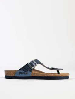 Teenslippers "Singapore" Donkerblauw -Gstar Kleding Winkel backsun teenslippers singapore donkerblauw 1