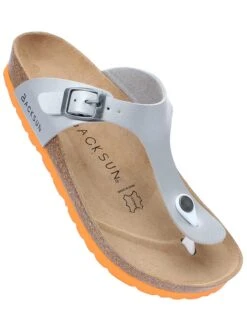 Teenslippers "Singapore" Zilverkleurig -Gstar Kleding Winkel backsun teenslippers singapore zilverkleurig 3