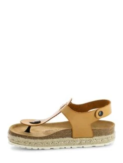 Teenslippers "Teresina" Lichtbruin -Gstar Kleding Winkel backsun teenslippers teresina lichtbruin 2