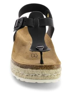 Teenslippers "Teresina" Zwart -Gstar Kleding Winkel backsun teenslippers teresina zwart 3