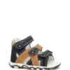 Leren Sandalen Lichtbruin/donkerblauw -Gstar Kleding Winkel bartek leren sandalen lichtbruin donkerblauw