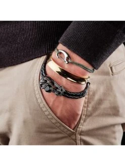 Leren Armband "Michelet" Zwart -Gstar Kleding Winkel bastille baobab leren armband michelet zwart 1