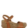 Leren Sleehaksandalen "Maya" Bruin
