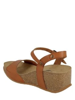 Leren Sleehaksandalen "Maya" Bruin -Gstar Kleding Winkel bayton leren sleehaksandalen maya bruin 3