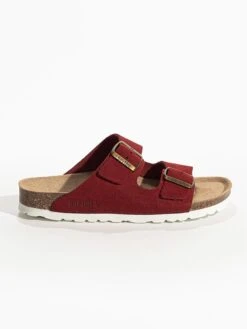 Leren Slippers "Tracy" Bordeaux -Gstar Kleding Winkel bayton leren slippers tracy bordeaux 2