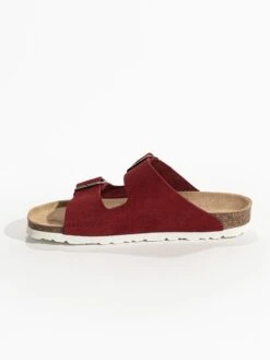 Leren Slippers "Tracy" Bordeaux -Gstar Kleding Winkel bayton leren slippers tracy bordeaux 3