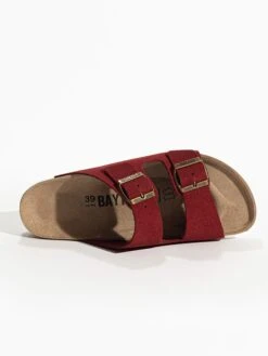 Leren Slippers "Tracy" Bordeaux -Gstar Kleding Winkel bayton leren slippers tracy bordeaux 4