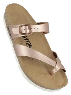 Leren Teenslippers "Diane" Koperkleurig -Gstar Kleding Winkel bayton leren teenslippers diane koperkleurig 1