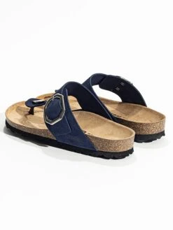 Leren Teenslippers "Mercure" Donkerblauw -Gstar Kleding Winkel bayton leren teenslippers mercure donkerblauw 1