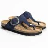 Leren Teenslippers "Mercure" Donkerblauw -Gstar Kleding Winkel bayton leren teenslippers mercure donkerblauw