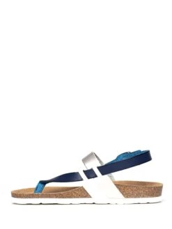 Sandalen "Lajas" Zilverkleurig/donkerblauw/wit -Gstar Kleding Winkel bayton sandalen lajas zilverkleurig donkerblauw wit 3