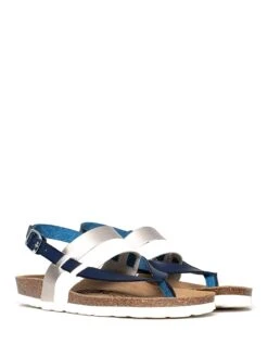 Sandalen "Lajas" Zilverkleurig/donkerblauw/wit -Gstar Kleding Winkel bayton sandalen lajas zilverkleurig donkerblauw wit 4