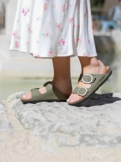 Slippers "Atlas" Kaki -Gstar Kleding Winkel bayton slippers atlas kaki 5