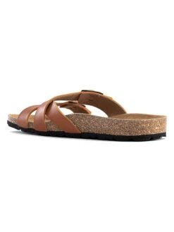 Slippers "Cleo" Camel -Gstar Kleding Winkel bayton slippers cleo camel 1