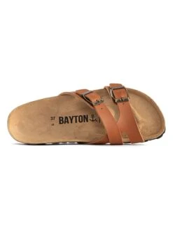 Slippers "Cleo" Camel -Gstar Kleding Winkel bayton slippers cleo camel 2