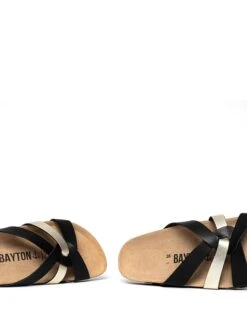 Slippers "Santander" Goudkleurig/zwart -Gstar Kleding Winkel bayton slippers santander goudkleurig zwart 5