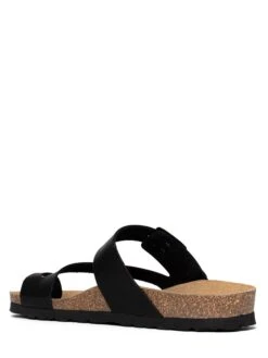 Teenslippers "Biscaye" Zwart -Gstar Kleding Winkel bayton teenslippers biscaye zwart 1