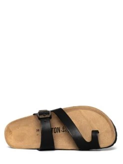 Teenslippers "Biscaye" Zwart -Gstar Kleding Winkel bayton teenslippers biscaye zwart 3