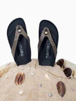 Teenslippers "Chagall" Bruin -Gstar Kleding Winkel bayton teenslippers chagall bruin 5