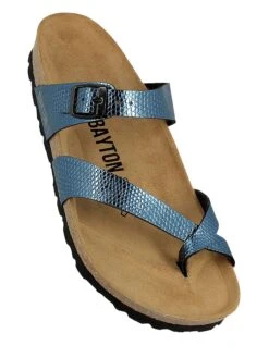 Teenslippers "Diane" Blauw -Gstar Kleding Winkel bayton teenslippers diane blauw 1