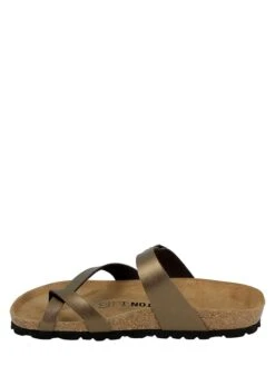 Teenslippers "Diane" Bronskleurig -Gstar Kleding Winkel bayton teenslippers diane bronskleurig 3