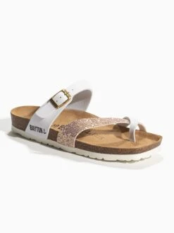 Teenslippers "Diane" Zilverkleurig/goudkleurig -Gstar Kleding Winkel bayton teenslippers diane zilverkleurig goudkleurig 1