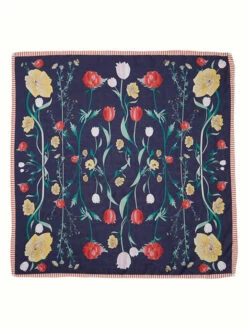 Becksöndergaard Zijden Sjaal Donkerblauw - (L)65 X (B)65 Cm -Gstar Kleding Winkel becksondergaard zijden sjaal donkerblauw l 65 x b 65 cm 1