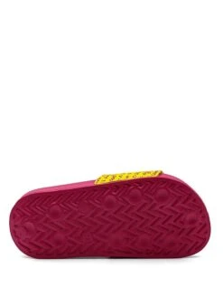 Benetton Slippers Roze/geel -Gstar Kleding Winkel benetton slippers roze geel 4