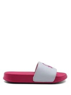 Benetton Slippers Roze/wit -Gstar Kleding Winkel benetton slippers roze wit 1