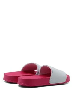 Benetton Slippers Roze/wit -Gstar Kleding Winkel benetton slippers roze wit 2