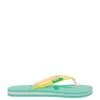 Benetton Teenslippers Turquoise/geel -Gstar Kleding Winkel benetton teenslippers turquoise geel